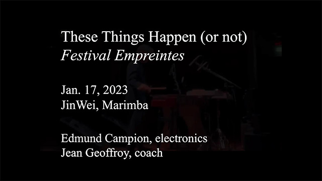 These Things Happen — video 01